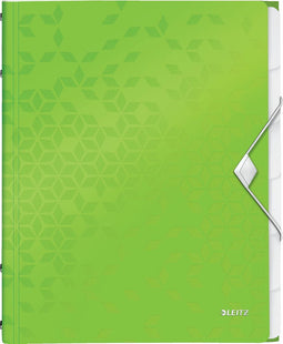 Leitz Divider Book Leitz WOW A4 PP 6tabs green