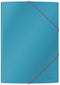 Leitz - Elastomap leitz wow a4 3-kleppen karton blauw | 2880 stuks