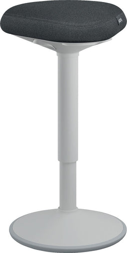 Leitz Ergo Active Zit Sta Kruk met Comfortzitting - Bureaukruk - Ergonomische Kruk - Grijs