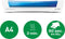Leitz iLAM Home Office Lamineerapparaat voor A4 Formaat - Geschikt voor 80-125 Micron - Inclusief Startpakket met Lamineerhoezen - Blauw Metallic