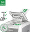 Leitz IQ Autofeed 600 Stille Papierversnipperaar P-4 Snippers voor Kantoor - Tot 600 A4 Vellen - Wit