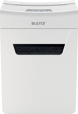 Leitz IQ Premium Protect 10X Ultrastille Papierversnipperaar P-4 Snippers Voor Thuis/Thuiswerkplek - Invoer tot 10 Vellen - Wit