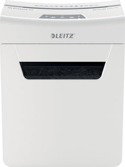 Leitz IQ Protect Premium 8X Ultrastille Papierversnipperaar P-4 Snippers voor Thuis/Thuiswerken - Invoer tot 8 Vellen - Wit