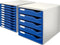 Leitz Ladenblok met 10 laden - Wit/ Blauw