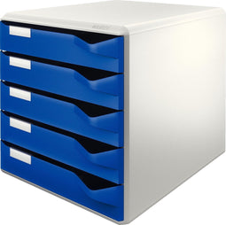 Leitz Ladenblok met 5 laden - Wit/Blauw