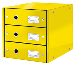 Leitz - Ladenbox leitz wow click store 3 laden geel | 3 stuks