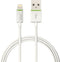 Leitz Lightning naar USB Kabel XL - 2m - MFI gecertificeerd door Apple (geschikt voor iPhone - iPad - Ipod met lightning aansluiting) - wit