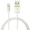 Leitz Lightning naar USB Kabel XL - 2m - MFI gecertificeerd door Apple (geschikt voor iPhone - iPad - Ipod met lightning aansluiting) - wit