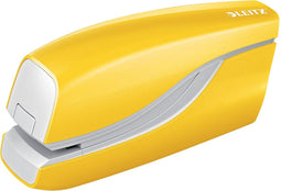 Leitz NeXXt WOW Batterijgedreven Elektrische Nietmachine voor Contactloos Nieten - Niet tot 10 Vel - Geel