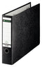 Leitz - Ordner 1073 180° zonder sleuven en randbeschermers 77mm karton A3 dwars zwart | 12 stuks
