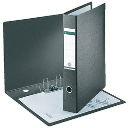 Leitz - Ordner leitz a3 77mm staand karton gewolkt zwart | 2 stuks