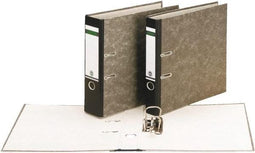 Leitz ordner | ft folio | rug 80mm | karton | gewolkt zwart