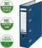 Leitz Ordner Kunststof met Dubbel Mechaniek - 90% Gerecycled Karton - Voor 2 x 500 A5-Vel - Blauw