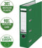 Leitz Ordner Kunststof met Dubbel Mechaniek - 90% Gerecycled Karton - Voor 2 x 500 A5-Vel - Groen