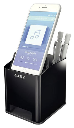 Leitz - Pennenhouder leitz duokleur zwart/grijs | 4 stuks