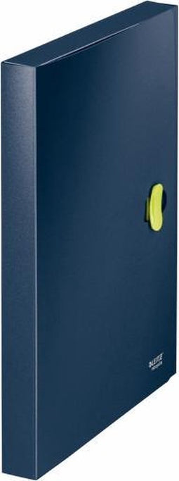 Leitz re:cycle PP Documentenbox - A4 Formaat - Donkerblauw - 100% Recyclebaar- 1 Stuk