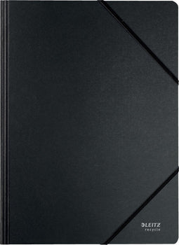 Leitz Recycle Map met Elastiek A4 - 100% Gerecycled Post-consumer Karton - Zwart