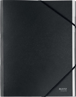 Leitz Recycle Sorteermap A4 - met 6 Vakken - 100% Gerecycled Post-consumer Karton - Zwart