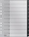 Leitz Recycle Tabbladen PP A4 - Extra Breed - 1-10 Numerieke Tabbladen - Zwart