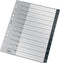 Leitz Recycle Tabbladen PP A4 - Extra Breed - 1-12 Numerieke Tabbladen - Zwart