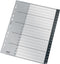 Leitz Recycle Tabbladen PP A4 - Extra Breed - 1-20 Numerieke Tabbladen - Zwart