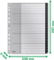 Leitz Recycle Tabbladen PP A4 - Extra Breed - 1-20 Numerieke Tabbladen - Zwart