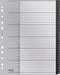 Leitz Recycle Tabbladen PP A4 - Extra Breed - 1-31 Numerieke Tabbladen - Zwart