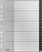 Leitz Recycle Tabbladen PP A4 - Extra Breed - Met 20 A t/m Z Tabs - Zwart