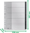 Leitz Recycle Tabbladen PP A4 - Extra Breed - Met 20 A t/m Z Tabs - Zwart