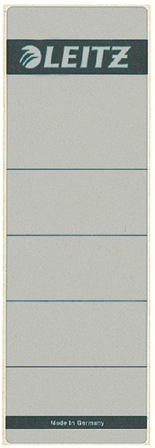Leitz - Rugetiket leitz breed/kort 62x192mm zelfklevend grijs | 10 stuks