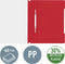 Leitz Snelhechter A4 - 30% pre-consumer gerecycled plastic - 25 stuks - Rood