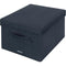 Leitz - stoffen opbergdoos, medium, grijs, set van 2 stuks
