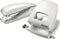 Leitz Style Metalen Kantoor Perforator - Perforeert Tot 30 Vel - Voor Mappen En Ringbanden - Ideaal Voor Thuiskantoor - Wit