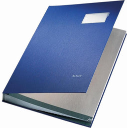 Leitz Vloeiboek Karton - 20 bladen - Blauw