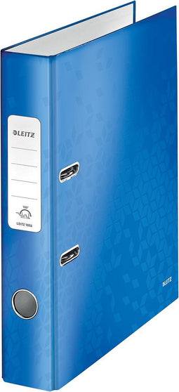 Leitz WOW 180° Duurzame Ordner - Capaciteit van 350 A4-Vel - Rugbreedte van 50 mm - Blauw