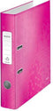 Leitz WOW 180° Duurzame Ordner - Capaciteit van 350 A4-Vel - Rugbreedte van 50 mm - Roze