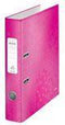 Leitz WOW 180° Duurzame Ordner - Capaciteit van 350 A4-Vel - Rugbreedte van 50 mm - Roze