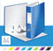 Leitz WOW 180° Duurzame Ordner - Capaciteit van 600 A4-Vel - Rugbreedte van 80mm - Blauw