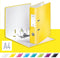 Leitz WOW 180° Duurzame Ordner - Capaciteit van 600 A4-Vel - Rugbreedte van 80 mm - Geel