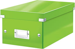 Leitz WOW Click & Store Kartonnen Opbergdoos - 84% Gerecycled Karton - 21 x 15 x 35.2 cm (BxHXD) - Ideaal voor Thuiswerkplek - Groen
