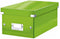 Leitz WOW Click & Store Kartonnen Opbergdoos - 84% Gerecycled Karton - 21 x 15 x 35.2 cm (BxHXD) - Ideaal voor Thuiswerkplek - Groen