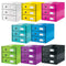 Leitz Wow Click & Store Ladekast Met 3 Laden - 81% Gerecycled Karton - Voor A4 Formaten - Ruimtebesparende Opberger - Wit