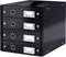 Leitz Wow Click & Store Ladekast Met 4 Laden - 81% Gerecycled Karton - Voor A4 Formaten - Ruimtebesparende Opberger - Zwart
