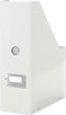 Leitz WOW Click & Store Stevige Tijdschriftenhouder - Lectuurbak - 77% Gerecycled Karton - 10.3 x 33 x 25.3 Cm (BxHxD) - Wit