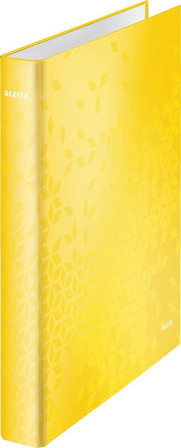 Leitz Wow Gelamineerde Ringband - 4-rings - Rugbreedte van 40mm - Geel