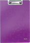 Leitz WOW Kunststof A4 Klembord met Omslag en Insteekhoes - Capaciteit tot 75 Vel - Paars