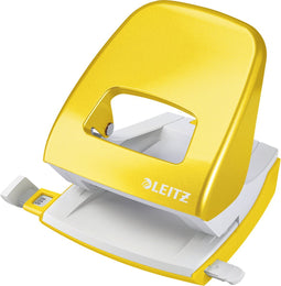 Leitz WOW Perforator 2-Gaats - Perforeert tot 30 Vel - Geel