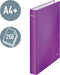 Leitz Wow Ringband A4 - 2-rings - Rugbreedte van 40mm met 2 D-ringen - Paars