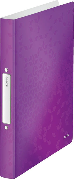 Leitz Wow Ringband Soepel A4 - 2-Rings voor 190 Vel - Rugbreedte van 32mm - Paars