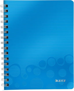 Leitz WOW schrift formaat 148 x 21 cm (A5) geruit 5 mm blauw